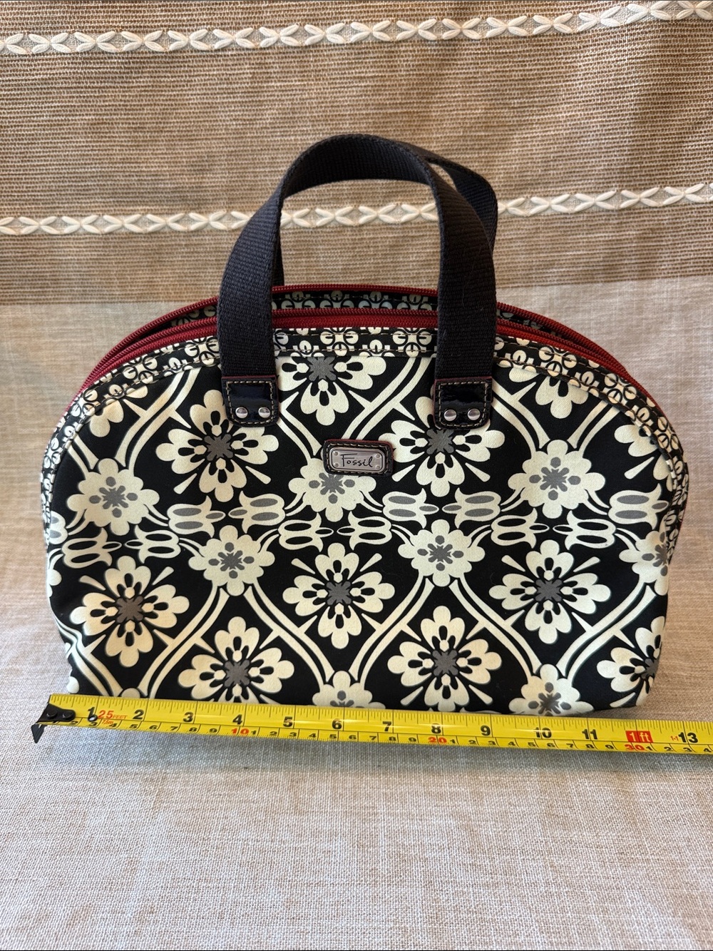 NWOT Fossil Keyper Dome Canvas Bag - Picture 5 of 7